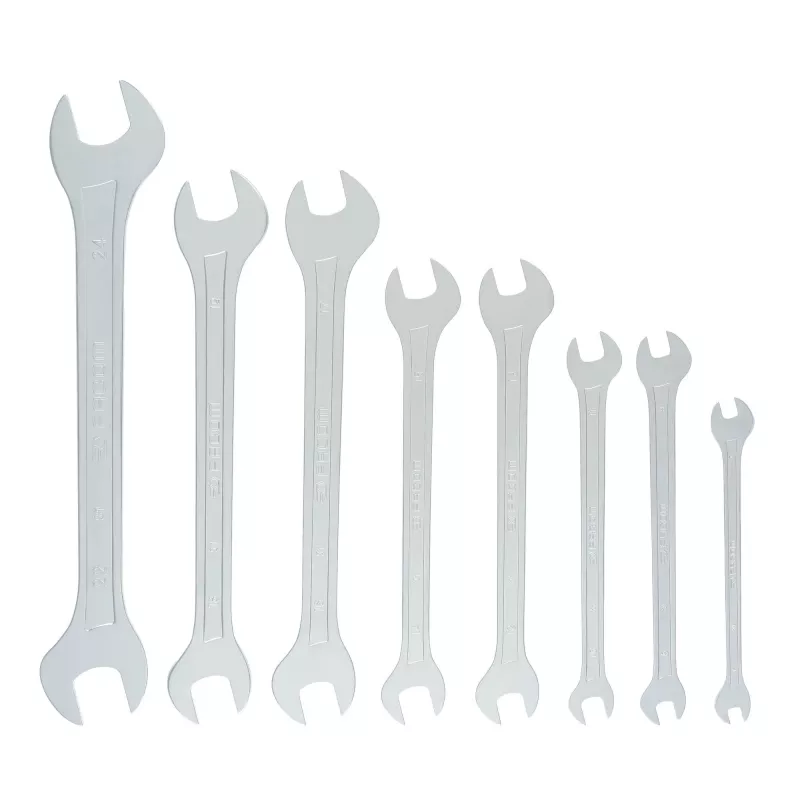Facom 31.JE8T set chiavi a doppia bocca extra piatte, metriche, 8 pezzi, 6-24 mm