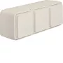 Hager WNC143B presa SCHUKO tripla da incasso, orizzontale, bianco polare