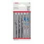 Bosch Accessories 2608667857 set lame per seghetto alternativo legno e metallo Basic, 5 pezzi, gambo a T