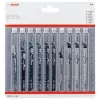 Bosch set lame per seghetto alternativo legno 2607011169 10 pezzi gambo a T HCS