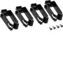 HAGER FZ913 Clip per canale portacavi tehalit.BA7/BA6/BA6S, confezione da 4, bianco puro