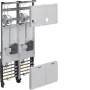 HAGER Quadro contatori completo 2 posti contatore Universal Z H1050mm 2 campi design Hessen ZK34C3N