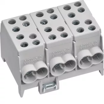 Hager Morsetto di derivazione linea principale KH35L3 3 poli 2x35-2x25mm² grigio