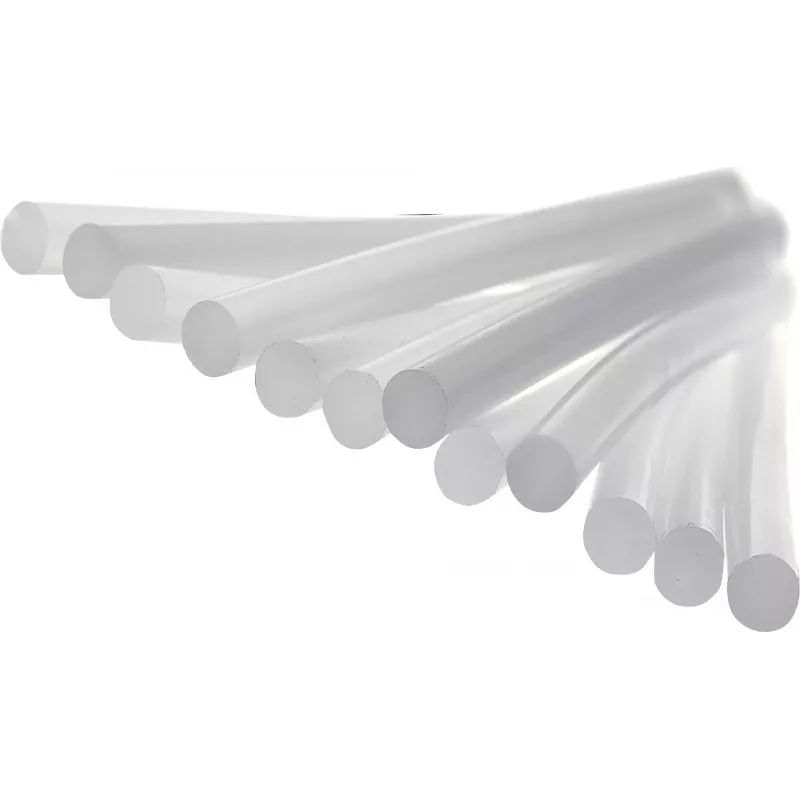 Rapid Stick di colla a caldo per PVC e cavi, diametro 12 mm, corto, trasparente, 1 pezzo 40107358