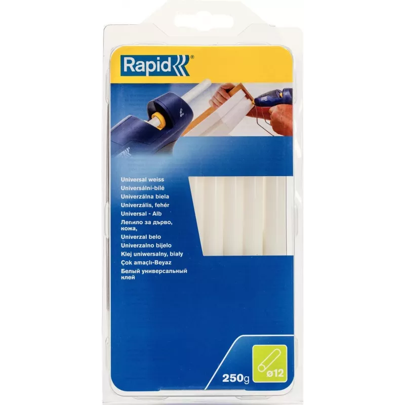 Rapid Tools Stick di colla universale bianco 12 mm, EVA e resina, senza solventi, 1 pezzo (40107361)
