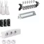 HAGER UM00M1 Set di distribuzione multimediale con 3 prese Schuko e 12 porte patch RJ45 Cat.6, 24 TE