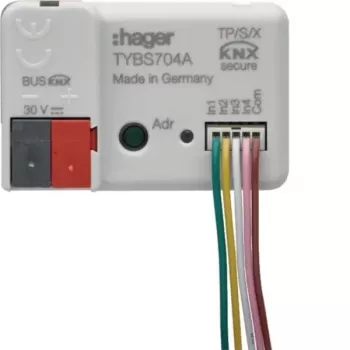 Hager TYBS704A ingresso binario KNX 4 canali da incasso