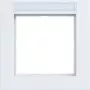 Hager A.1 telaio 1 posto con campo per etichetta, bianco luce opaco WAD6101WM