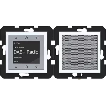 HAGER WAN6110WG Radio Touch UP diffusore DAB+ Bluetooth da incasso