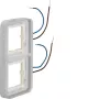 Hager WNA712 W.1 telaio 1 posto con illuminazione LED blu, 230V, bianco polare