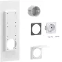 Hager universZ presa Schuko a flangia, 1 posto, 250 V, 16 A, grigio chiaro ZY01SD