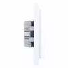 HAGER WAS2175WG presa doppia con placca, Schuko, da incasso, bianco polare