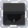 HAGER WAS1110BG presa SCHUKO da parete con coperchio a scatto autochiudente, IP44, grigio chiaro