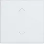 HAGER WAW1002WM copribilanciere 1 posto con simboli a freccia, bianco polare