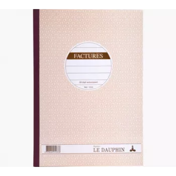 Le Dauphin libro autocopiante moduli fattura, A4, triplo, 50 set (1233D)