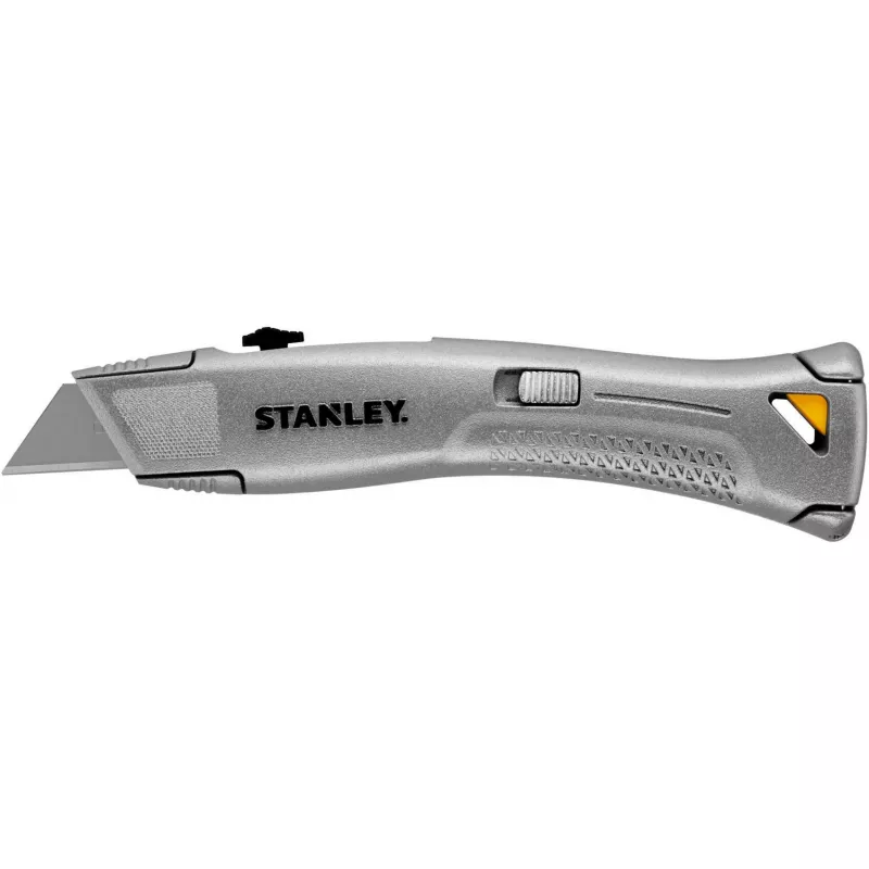Stanley FMHT10505-0 FatMax coltello pieghevole heavy duty con lama retrattile argento/nero con vano porta lame e 3 lame