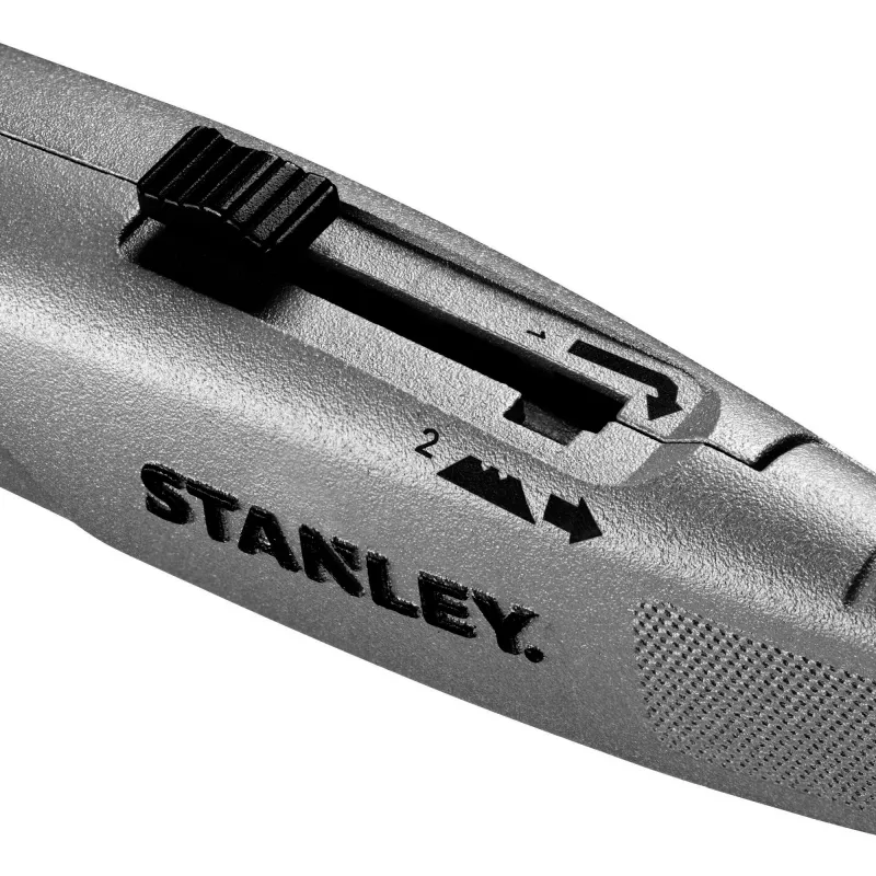 Stanley FMHT10505-0 FatMax coltello pieghevole heavy duty con lama retrattile argento/nero con vano porta lame e 3 lame