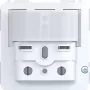 HAGER WAN1061 rilevatore di movimento da incasso, altezza di installazione 1,1 m, PIR, 180°, bianco