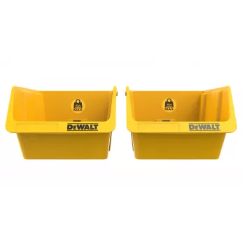 DEWALT DWST82813-1 TSTAK valigetta portautensili doppia – 2x contenitori impilabili in plastica da 14L, nero/giallo