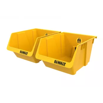 DEWALT DWST82813-1 TSTAK valigetta portautensili doppia – 2x contenitori impilabili in plastica da 14L, nero/giallo