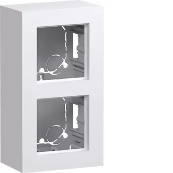 Hager WAD8210WM scatola a parete, 2 moduli, versione alta, bianco polare