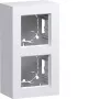 Hager WAD8210WM scatola a parete, 2 moduli, versione alta, bianco polare