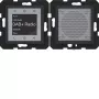 HAGER WAN6110BM radio touch da incasso DAB+ altoparlante Bluetooth, da incasso, nero