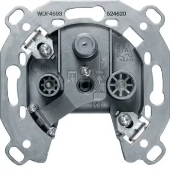Hager WDF4593 presa antenna 3 moduli SAT TV FM presa singola modulo da incasso