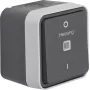 Hager WNC015 interruttore di controllo 2 poli da parete con spia luminosa, grigio