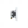 HAGER WAS2123WM presa SCHUKO doppia con cornice A.1, bianco polare