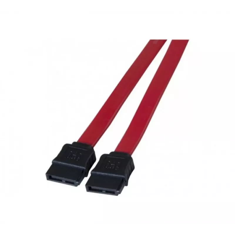TECLINE cavo SATA, connettore maschio SATA 7 pin su connettore maschio SATA 7 pin, 1,0 m, rosso 314000