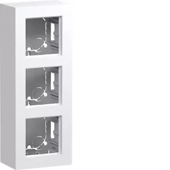 HAGER WAD8310WM scatola a parete 3 moduli, design A.8, bianco puro