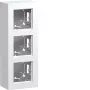 HAGER WAD8310WM scatola a parete 3 moduli, design A.8, bianco puro