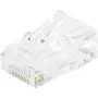 EXERTIS CONNECT connettore modulare RJ45 Cat. 6 UTP per cavo flessibile, trasparente, confezione da 10 920560