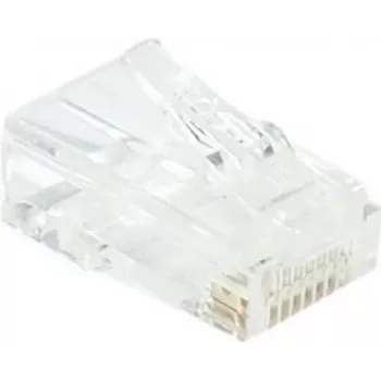 EXERTIS CONNECT connettore modulare RJ45 Cat. 6 UTP per cavo flessibile, trasparente, confezione da 10 920560
