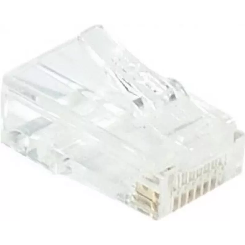 EXERTIS CONNECT connettore modulare RJ45 Cat. 6 UTP per cavo flessibile, trasparente, confezione da 10 920560
