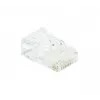 EXERTIS CONNECT connettore modulare RJ45 Cat. 6 UTP per cavo flessibile, trasparente, confezione da 10 920560