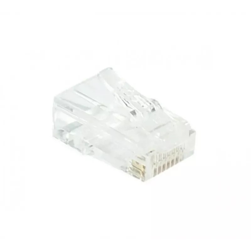 EXERTIS CONNECT connettore modulare RJ45 Cat. 6 UTP per cavo flessibile, trasparente, confezione da 10 920560
