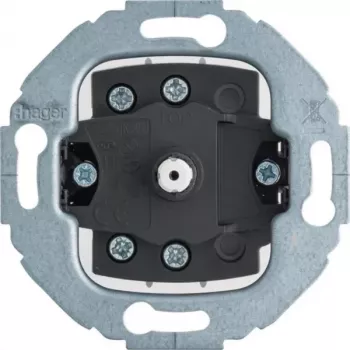 Hager WDE387503 interruttore doppio a rotazione 10A 250V AC da incasso bianco polare
