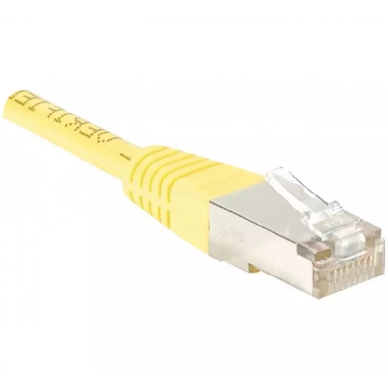 EXERTIS CONNECT cavo patch Cat6 F/UTP, giallo, 2,0 m, Slim Bend Relief 842201