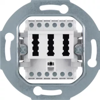 HAGER WDF4011WG presa TAE 2 x 6/6NFF bianco polare opaco