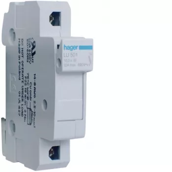 Hager LU501 sezionatore portafusibile 1P 32A 690V UL cilindrico 10x38mm