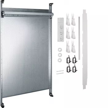 HAGER UF22NW universZ pannello multimediale completo, 2 campi, 900mm, senza moduli patch