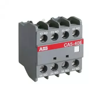 ABB CA5-22E blocco contatti ausiliari 2NO+2NC montaggio frontale per contattori AF09-AF96 1SBN010040R1022