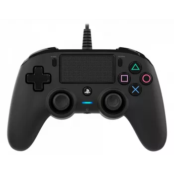 NACON PS4 Compact Controller nero – gamepad con filo per PS4 e PC