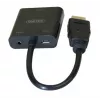 Exertis Connect 051248 cavo adattatore VGA-HDMI 0,15 m nero