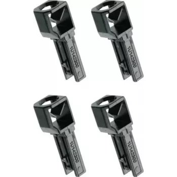 Hager univers Z coperchio a cupola UZ01A4, versione bassa, grigio chiaro, confezione da 4