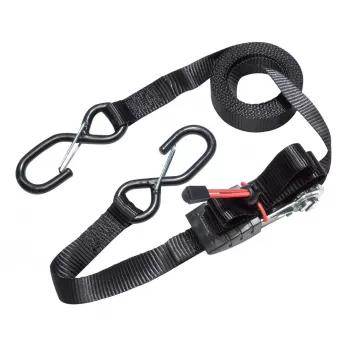 MASTER LOCK cinghia a cricchetto con ganci a S, 4,25 m x 25 mm, confezione da 2 (3066EURDAT)