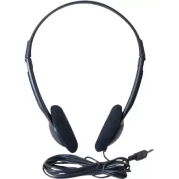 Exertis Connect headset on-ear con filo con microfono ad archetto, jack 3,5 mm, nero (059201)