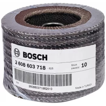 Bosch X431 disco lamellare standard per metallo, diritto, 125 mm, grana 80, supporto in fibra di vetro 2608603718